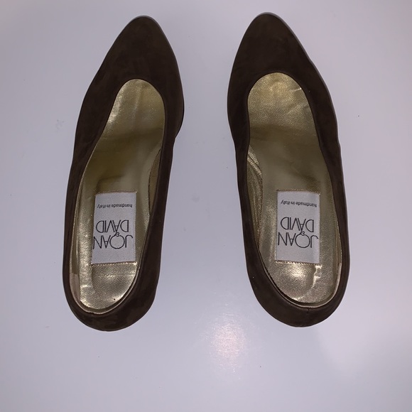 Joan & David Shoes Joan And David Vintage Brown Suede Pumps Hand made in Italy - Picture 5 of 7
